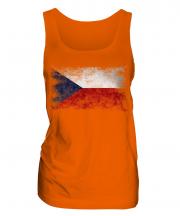 Czech Republic Distressed Flag Ladies Vest