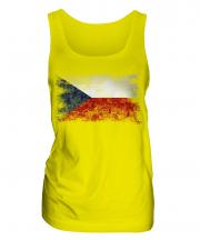 Czech Republic Distressed Flag Ladies Vest