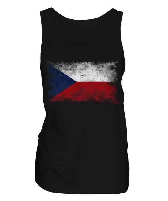 Czech Republic Distressed Flag Ladies Vest