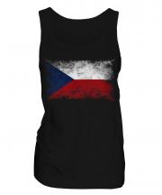 Czech Republic Distressed Flag Ladies Vest