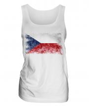 Czech Republic Distressed Flag Ladies Vest