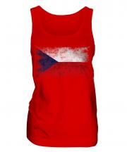 Czech Republic Distressed Flag Ladies Vest
