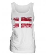 Denmark Distressed Flag Ladies Vest