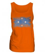 Micronesia Distressed Flag Ladies Vest