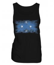 Micronesia Distressed Flag Ladies Vest