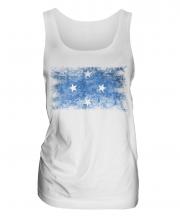 Micronesia Distressed Flag Ladies Vest