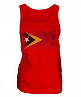 East Timor Distressed Flag Ladies Vest