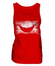Easter Island Distressed Flag Ladies Vest
