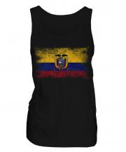 Ecuador Distressed Flag Ladies Vest