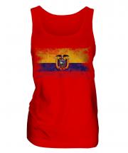 Ecuador Distressed Flag Ladies Vest