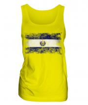El Salvador Distressed Flag Ladies Vest