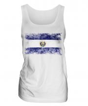 El Salvador Distressed Flag Ladies Vest
