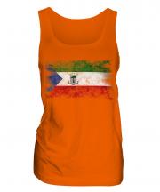 Equatorial Guinea Distressed Flag Ladies Vest