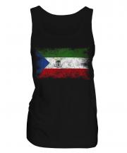 Equatorial Guinea Distressed Flag Ladies Vest
