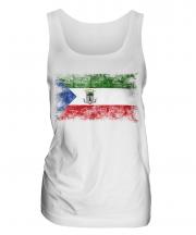 Equatorial Guinea Distressed Flag Ladies Vest