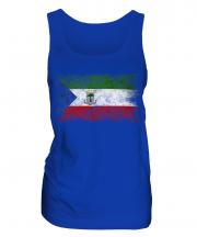 Equatorial Guinea Distressed Flag Ladies Vest