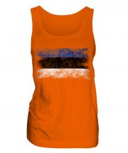 Estonia Distressed Flag Ladies Vest