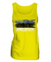 Estonia Distressed Flag Ladies Vest