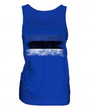Estonia Distressed Flag Ladies Vest