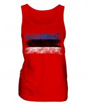 Estonia Distressed Flag Ladies Vest