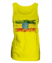 Ethiopa Distressed Flag Ladies Vest