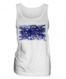 European Union Distressed Flag Ladies Vest