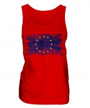 European Union Distressed Flag Ladies Vest