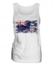 Falkland Islands Distressed Flag Ladies Vest