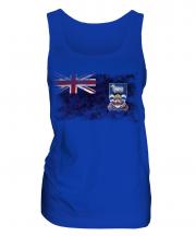 Falkland Islands Distressed Flag Ladies Vest