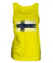 Finland Distressed Flag Ladies Vest