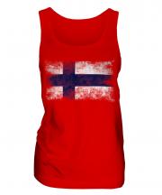 Finland Distressed Flag Ladies Vest