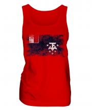 French Southern And Antarctic Lands Distressed Flag Ladies Vest