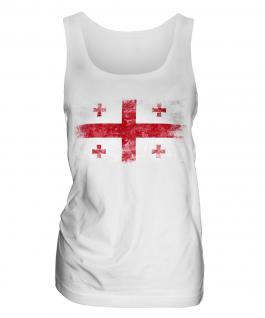 Georgia Distressed Flag Ladies Vest