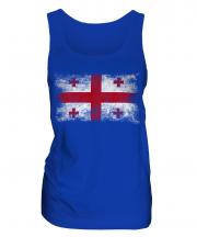 Georgia Distressed Flag Ladies Vest