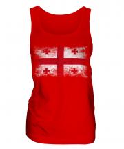 Georgia Distressed Flag Ladies Vest