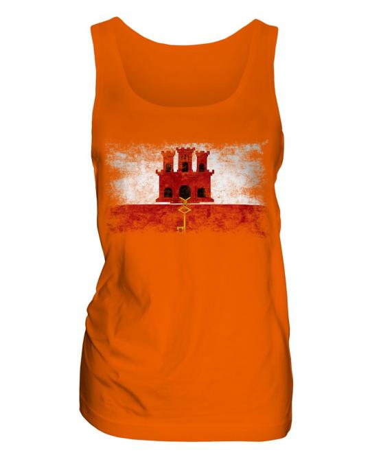 Gibraltar Distressed Flag Ladies Vest