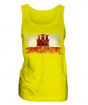 Gibraltar Distressed Flag Ladies Vest