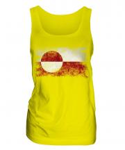 Greenland Distressed Flag Ladies Vest