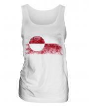 Greenland Distressed Flag Ladies Vest