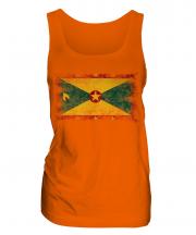 Grenada Distressed Flag Ladies Vest