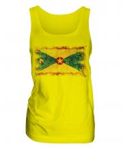Grenada Distressed Flag Ladies Vest