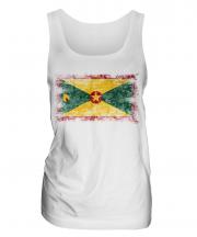 Grenada Distressed Flag Ladies Vest