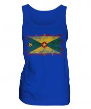 Grenada Distressed Flag Ladies Vest