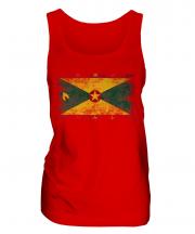 Grenada Distressed Flag Ladies Vest