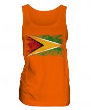 Guyana Distressed Flag Ladies Vest