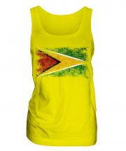 Guyana Distressed Flag Ladies Vest