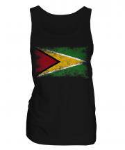 Guyana Distressed Flag Ladies Vest