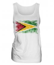 Guyana Distressed Flag Ladies Vest