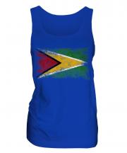 Guyana Distressed Flag Ladies Vest