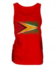 Guyana Distressed Flag Ladies Vest